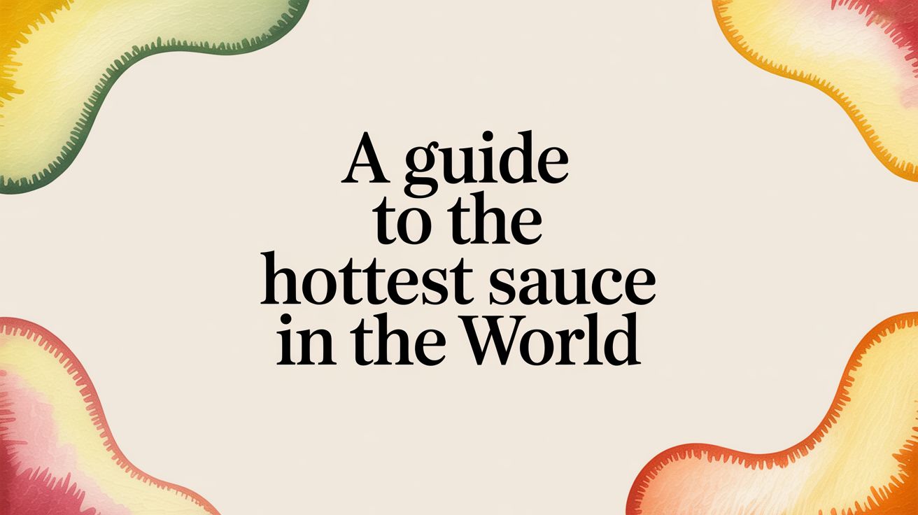 A Guide to the Hottest Sauce in the World