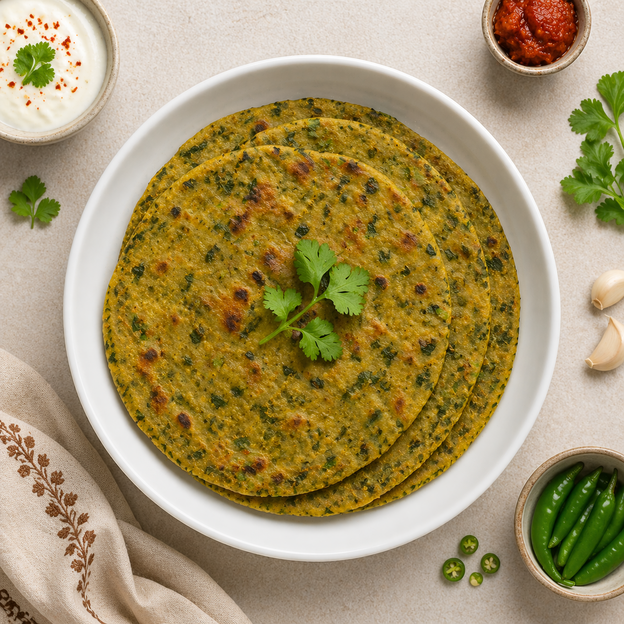 Methi Thepla (4 pieces)
