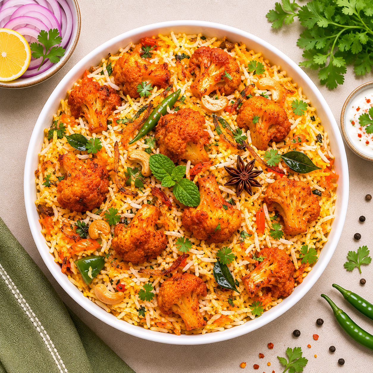 Gobi 65 biryani (400g)